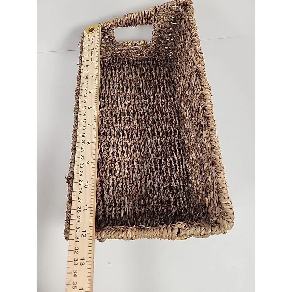 Set of 3 Woven Seagrass Wicker Baskets 5
